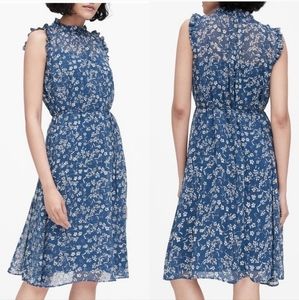 Banana Republic Blue and White Floral Dress